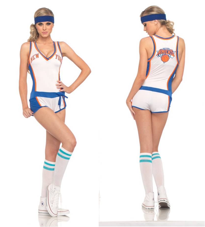 New York Knicks Basketball Player Romper Sexy Women's Costume 